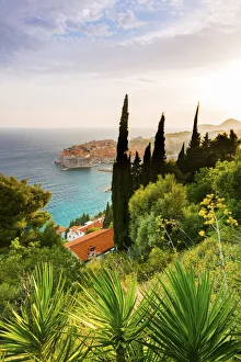 Croatia, Dalmatia, Dubrovnik, Old town. View over the old town