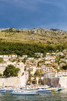 Croatia, Dalmatia, Dubrovnik, Old town harbour