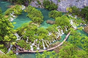 Croatia, Dalmatia, Karlovac, Plitvice, Plitvice national park, Lower lakes