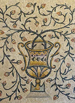 Images Dated 21st September 2012: Croatia, Istria, Porec, Euphrasian Basilica (Eufrazijeva bazilika), 4th Century Floor