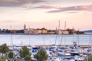 Dalmatian Prints: Croatia, North Dalmatia, Dalmatian coast, Zadar, Zara, boats in the Tankerkomerc harbour