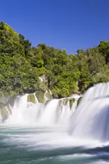 Images Dated 5th June 2014: Croatia, Sibenik-Knin County, Skradin, Krka National Park. Skardinski Buk Waterfall