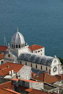 Images Dated 4th March 2008: Croatia, Sibenik, Knin Region, Sibenik, Cathedral of St. Jacob (b. 1536) from the St