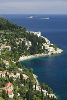 Images Dated 4th March 2008: Croatia, Southern Dalmatia, Dubrovnik, View of Dubrovnik hotels in the suburb of Ploce