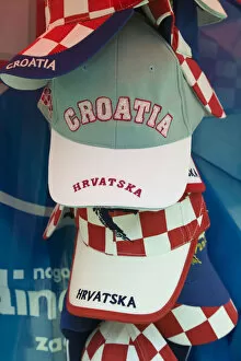 Zagreb Collection: Croatia, Zagreb, Dolac Market, Croatian Souvenir Hats
