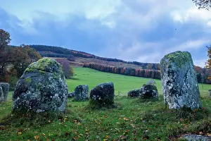 Perth And Kinross Prints: Croft Moraig stone circle, Aberfeldy, Perth and Kinross, Scotland, UK
