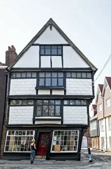Canterbury Gallery: The Crooked House of Canterbury, believed to have been built in 1617