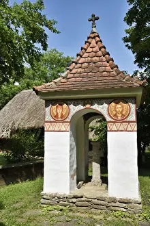 Walachia Prints: Cross in a crossroad. The National Village Museum (Muzeul Satului), an open-air