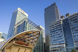 Images Dated 18th May 2018: Crossrail station, Canary Wharf, Docklands, London, England, UK
