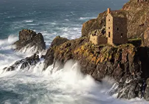 Mines Prints: Crowns Engine Houses, Botallack, Cornwall, England