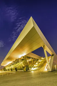 Cruise Center at Night, Hamburg, Germany
