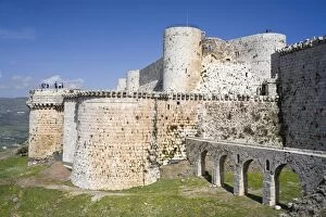 Syria Collection: Crusader castle Krak des Chevaliers (1140-1260), Syria
