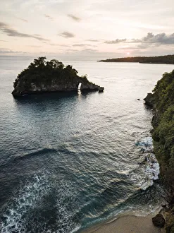 Mavic Pro Prints: Crystal Bay at Sunset, Nusa Penida, Bali, Indonesia