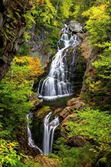 White Mountain Region Prints: Crystal Cascade waterfall, Gorham, New Hampshire, USA
