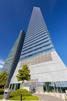 Images Dated 11th September 2014: Cuatro Torres Business Area with Torre de Cristal and Torre PWC, Madrid, Comunidad