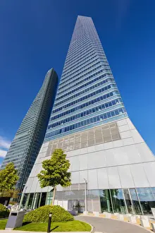 Cuatro Torres Business Area with Torre de Cristal and Torre PWC, Madrid, Comunidad
