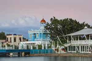 Cuba, Cienfuegos, Palacio Azul, built 1920 - 1921, now a hotel