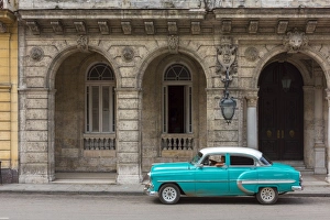 Automobiles Prints: Cuba, Havana, La Habana Vieja, Prado or Paseo de Marti
