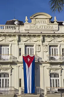 Images Dated 25th April 2017: Cuba, Havana, Parque Central, Hotel Inglaterra