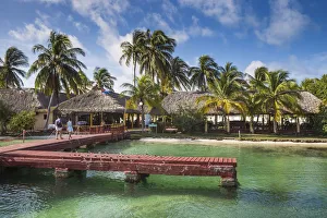 Cuba, Isla de la Juventud, Cayo Largo De Sur, Playa Sirena, Pier