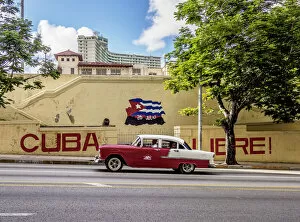 Cuba Libre Mural Painting, 23 Avenue, Havana, La Habana Province, Cuba