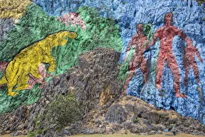 Cuba, Pinar del Raio Province, Vinales, Mural de la Prehistoria
