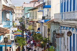 Cuba, Sancti Spiritus, Sancti Spiritus, Calle Independencia Sur - pedestrian shopping