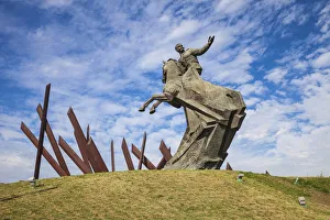 Cuba, Santiago de Cuba Province, Santiago de Cuba, Plaza de la Revolution, Statue