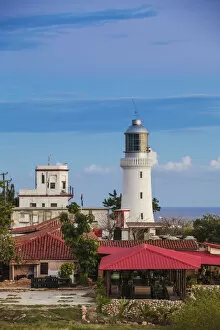 Images Dated 30th June 2014: Cuba, Santiago de Cuba Province, Santiago de Cuba, Lighthouse at Castillo de San Pedro