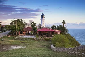 Images Dated 30th June 2014: Cuba, Santiago de Cuba Province, Santiago de Cuba, Lighthouse at Castillo de San Pedro
