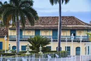 Art Gallery Prints: Cuba, Trinidad, Plaza Mayor, Galeria de Arte at the former Palacio Ortiz - The Casa