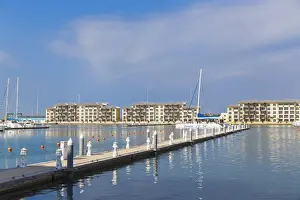 Cuba, Varadero, View of Marina and Melia Marina Varadero Hotel