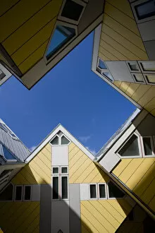Images Dated 6th August 2008: Cubic Houses (Kubuswoning) by Piet Blom, Rotterdam, Holland