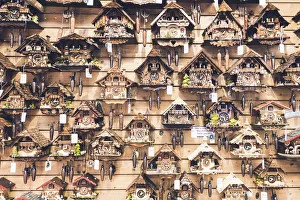 Clocks Prints: Cuckoo clocks, Black Forest, Baden-WAorttemberg, Germany
