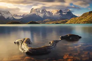 Nature Reserve Prints: Cuernos del Paine and Lake Pehoe