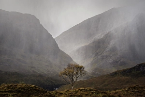 Rain Prints: Cuillin Mountains, Isle of Skye, Scotland, UK