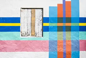 Color Prints: Curacao, Willemstad, Historical district of Otrobanda, Colourful houses