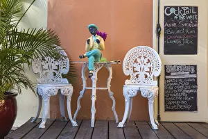 Dutch Caribbean Prints: Curacao, Willemstad, Otrobanda, Bar at Kura Hulanda Hotel