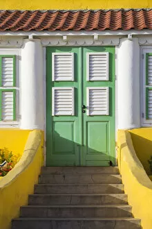 Curacao, Willemstad, Pietermaai, Colonial house