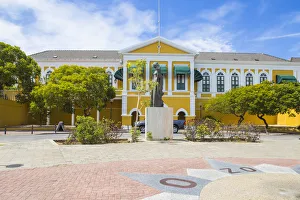 Curacao, Willemstad, Punda, Fort Amsterdam, Governors Palace and Fort Church museum Curacao, Willemstad, Punda, Fort Amsterdam, Governors Palace and Fort Church museum