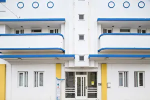 Curacao, Willemstad, Sharloo, Art deco Miami building