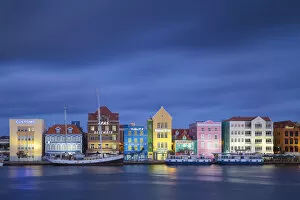 Images Dated 22nd August 2016: Curacao, Willemstad, View of St Anna Bay, looking towards the Dutch colonial buildings