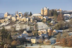 Cold Gallery: Curemonte in the snow, Correze, Nouvelle-Aquitaine, France