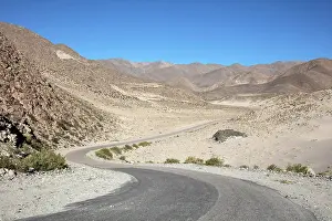 Atacama Prints: A curvy mountain road near Antofagasta de la Sierra