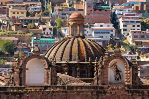 Cusco Province Prints: Detail of Cusco Cathedral, UNESCO, Cusco, Cusco Province, Cusco Region, Peru