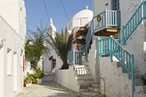 Folegandros Prints: Cycladic Architectural Styl in Chora, Folegandros, Cyclades, Greece