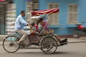 Cyclo ride, Old Quarter, Hanoi, Vietnam