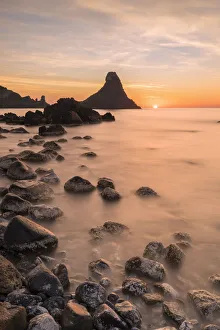 Sicily Gallery: Cyclops stacks in Aci Trezza at sunrise, Catania Province, Sicily, Italy