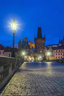 Images Dated 29th November 2018: Czech Republic, Prague, Charles Bridge, Karluv Most over River Vlatava
