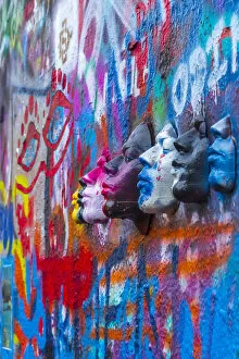 Images Dated 29th November 2018: Czech Republic, Prague, Mala Strana, John Lennon Wall